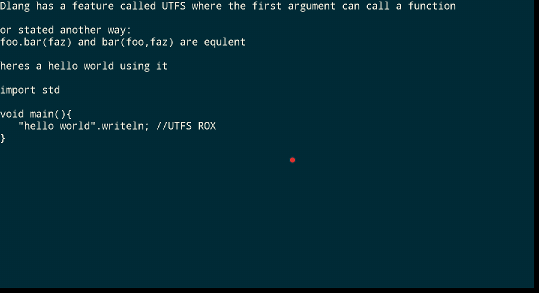 Text Painter in action